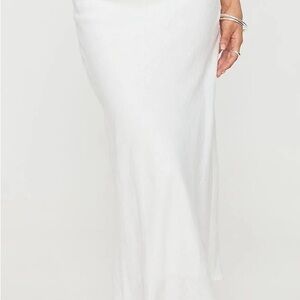 Princess Polly White Maxi Skirt - Sleek Floor-Length Silhouette